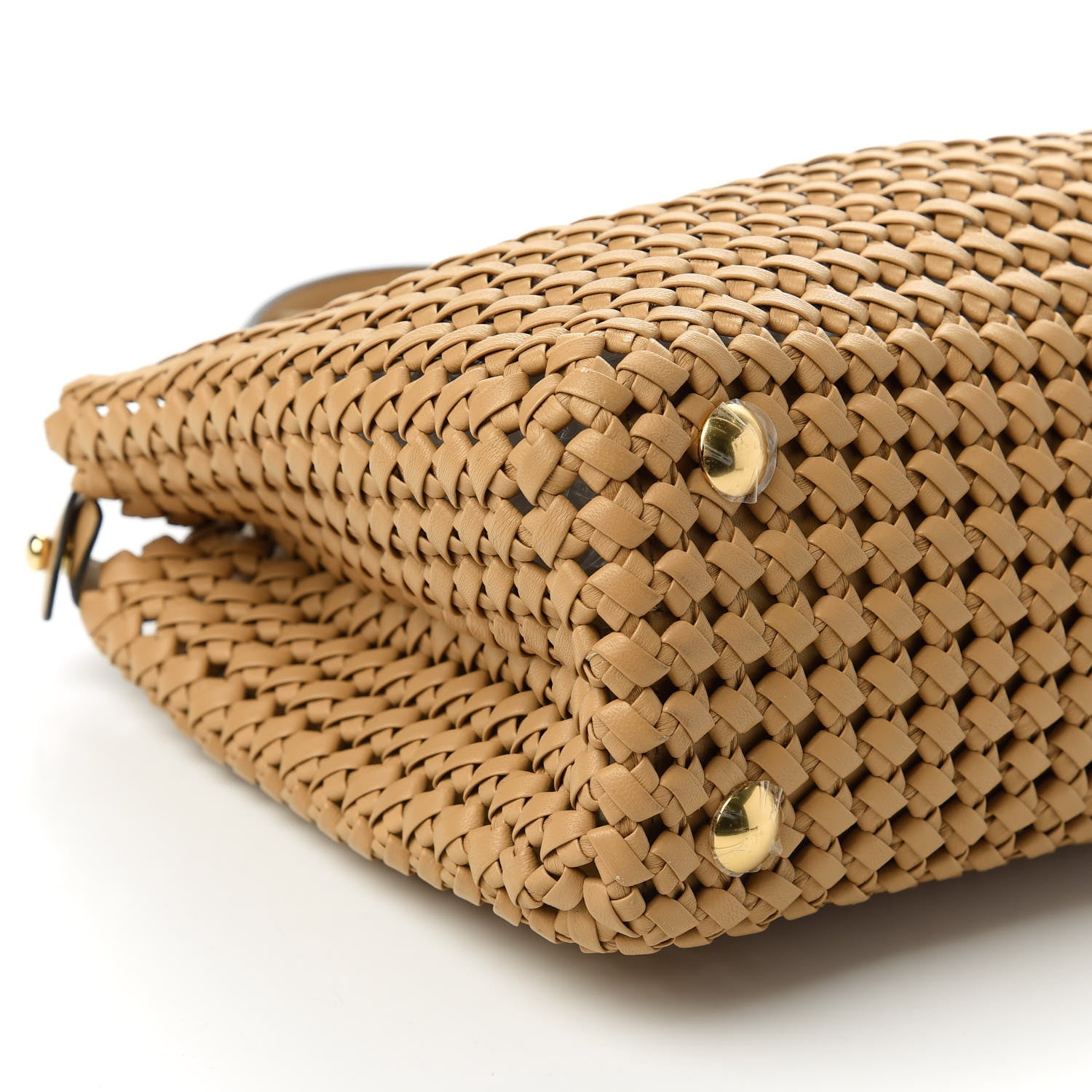 Fendi Nappa Matisse Intreccio Medium Peekaboo Iconic Satchel Durian 6 of 10