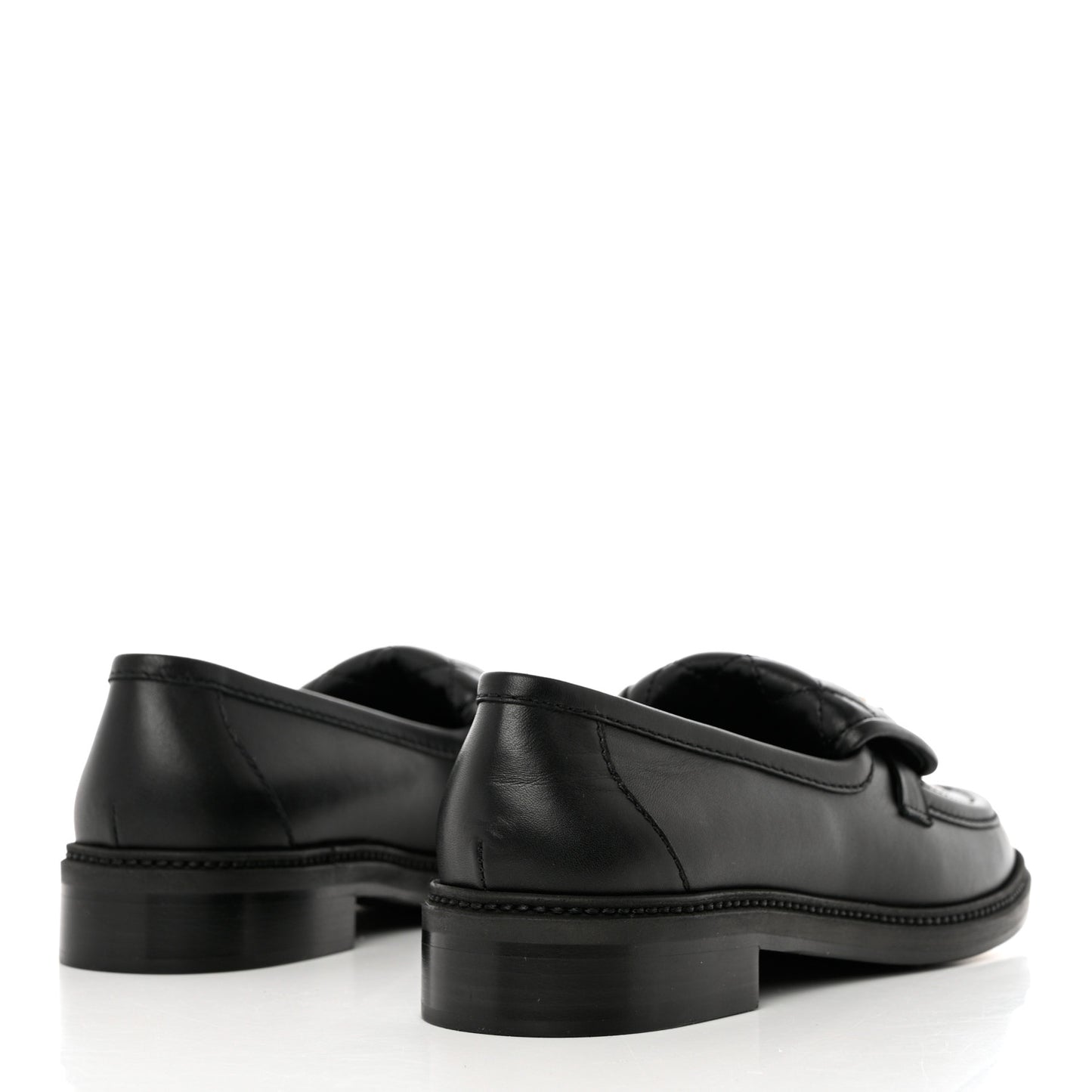 Lambskin Quilted CC Turnlock Loafers 41 Black