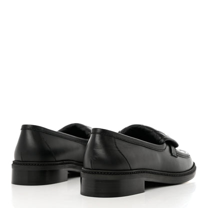 Chanel Lambskin Quilted CC Turnlock Loafers 41 Black 4 of 10