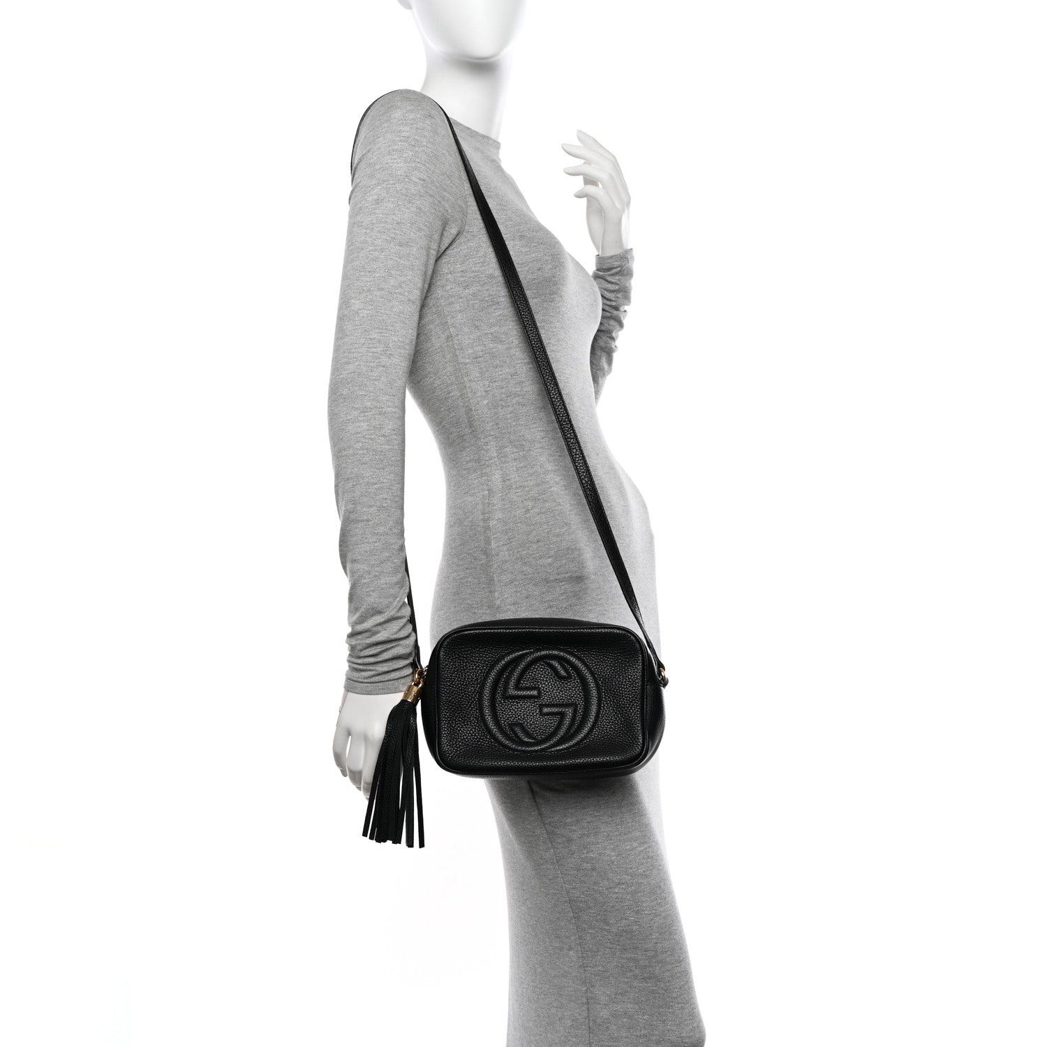Gucci Pebbled Calfskin Small Soho Disco Bag Black 2 of 10