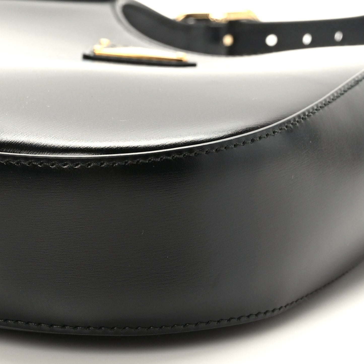 Box Calfskin Shoulder Bag Black