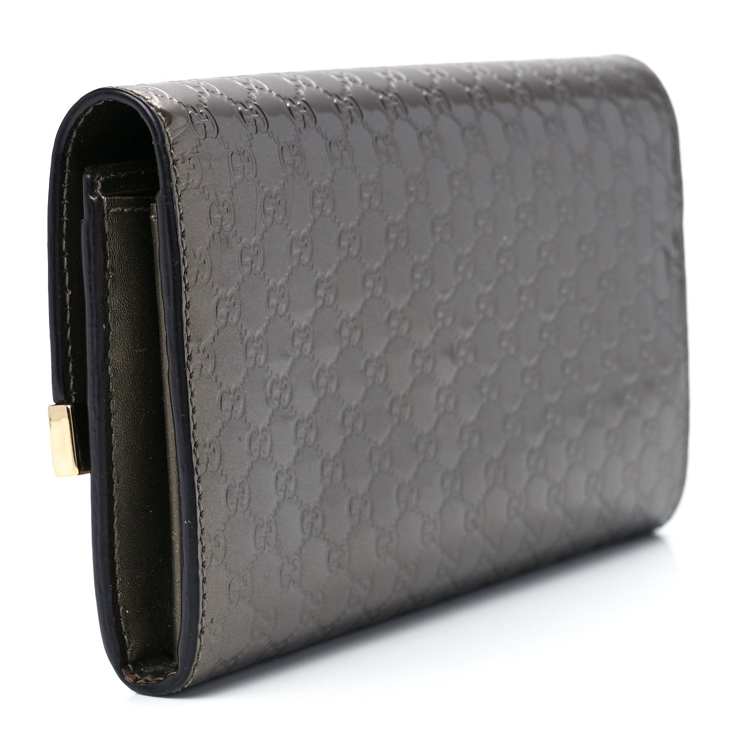 Gucci Metallic Microguccissima Dice Continental Wallet Golden Beige 3 of 10