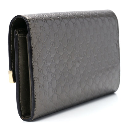 Gucci Metallic Microguccissima Dice Continental Wallet Golden Beige 3 of 10