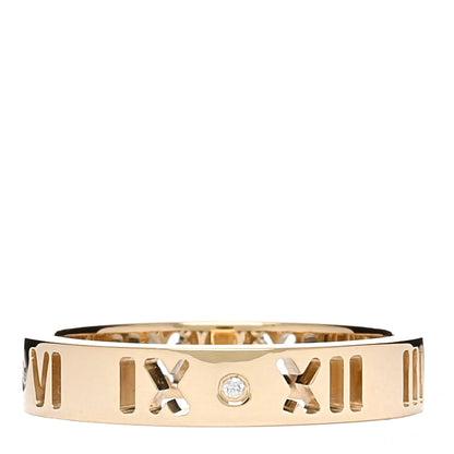 Tiffany 18K Yellow Gold Diamond Atlas Pierced Ring 47 4 1 of 4