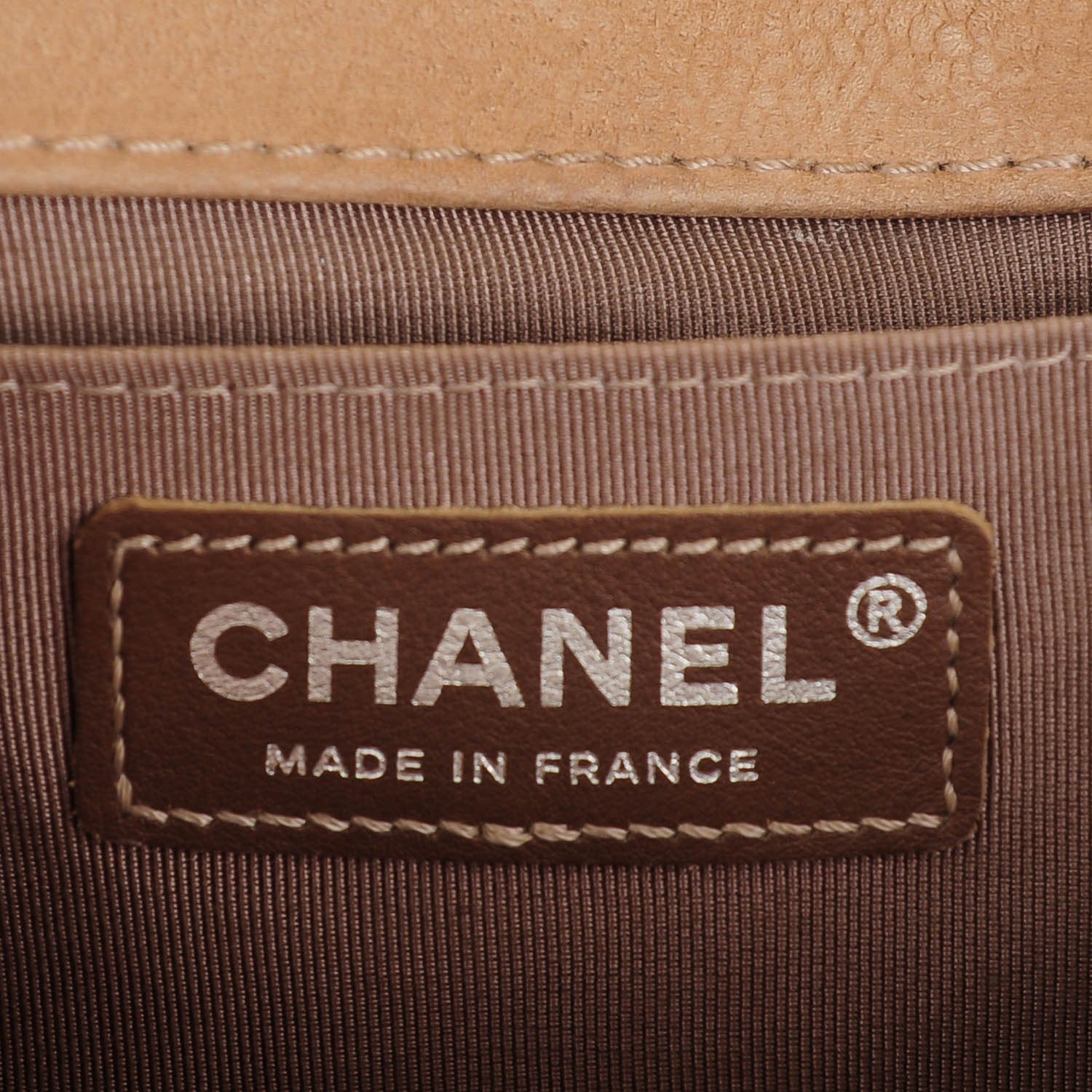 Chanel Iridescent Caviar Quilted Medium Boy Flap Beige 7 of 9