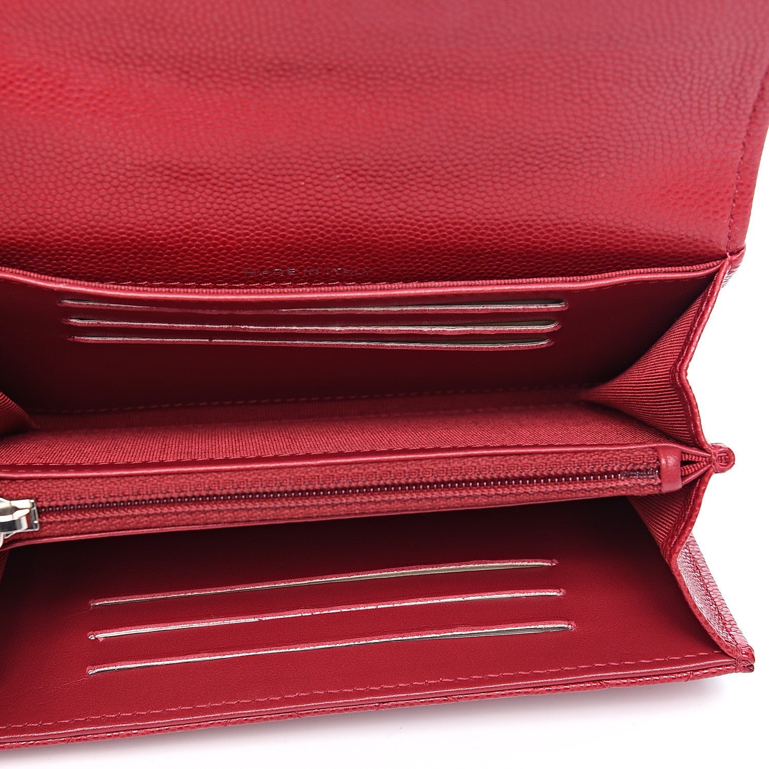 Chanel Caviar Quilted Medium Flap Wallet Red 4 of 7