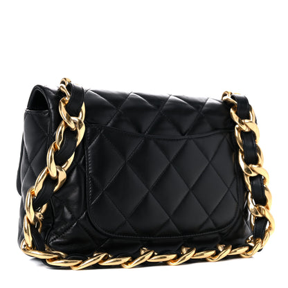 Chanel Lambskin Quilted Large CC Funky Town Flap Black 3 of 15
