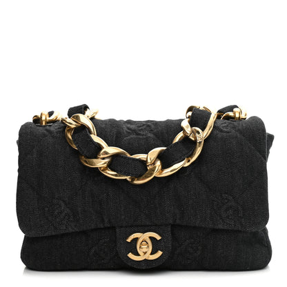 Chanel Denim Quilted Medium Funky Town Flap Black 1 of 8