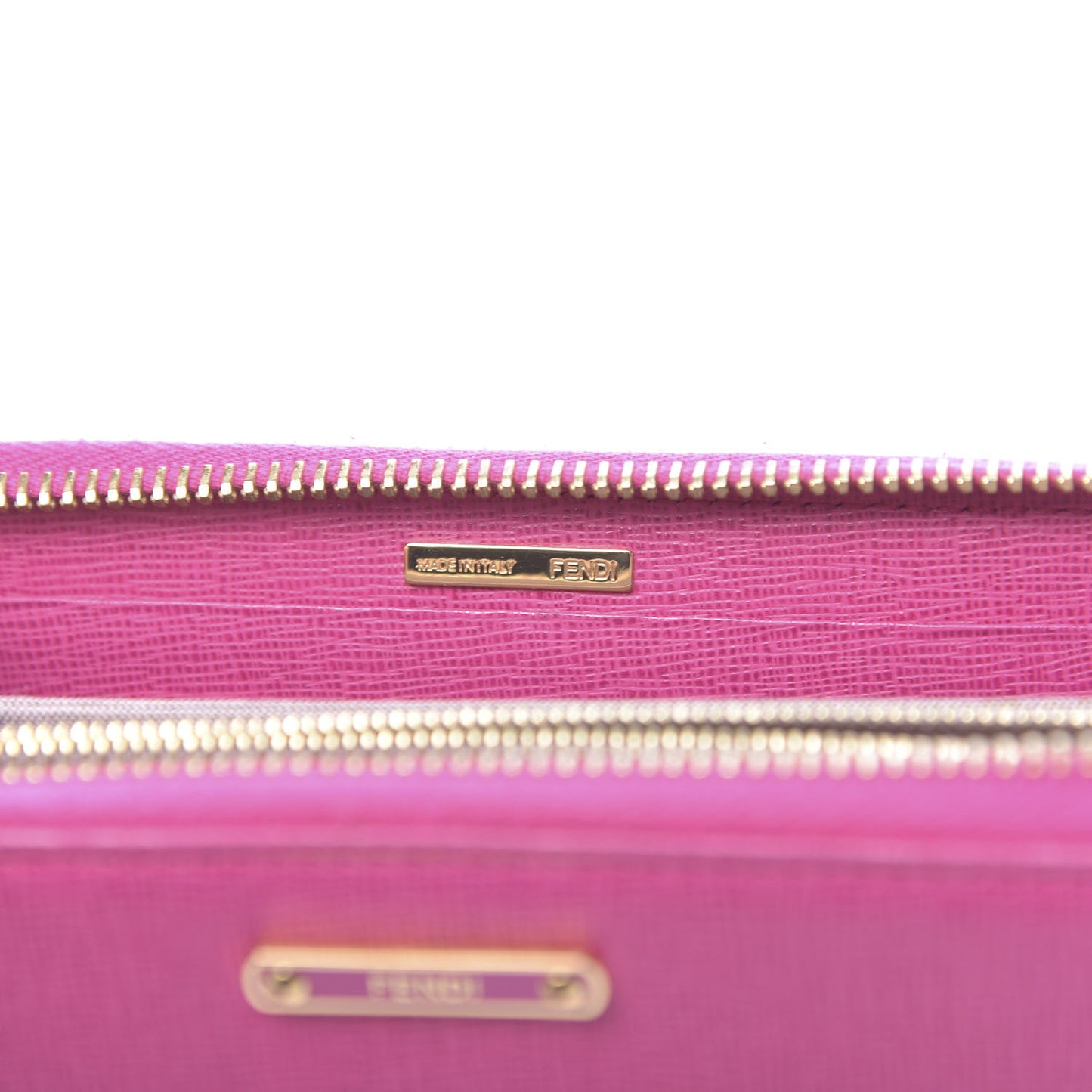 Vitello Elite Zip Around Wallet Ciclamino