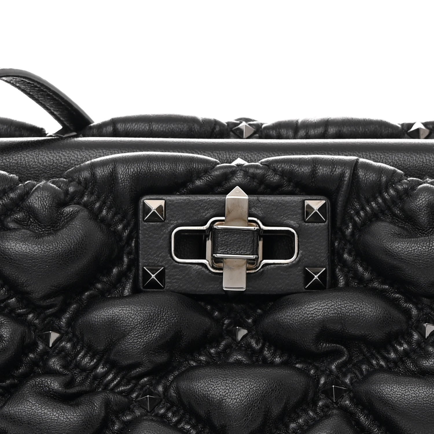 Valentino Garavani Nappa Spikeme Clutch Black 7 of 9