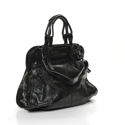 Givenchy Lizard Postino Frame Bag Black 3 of 6