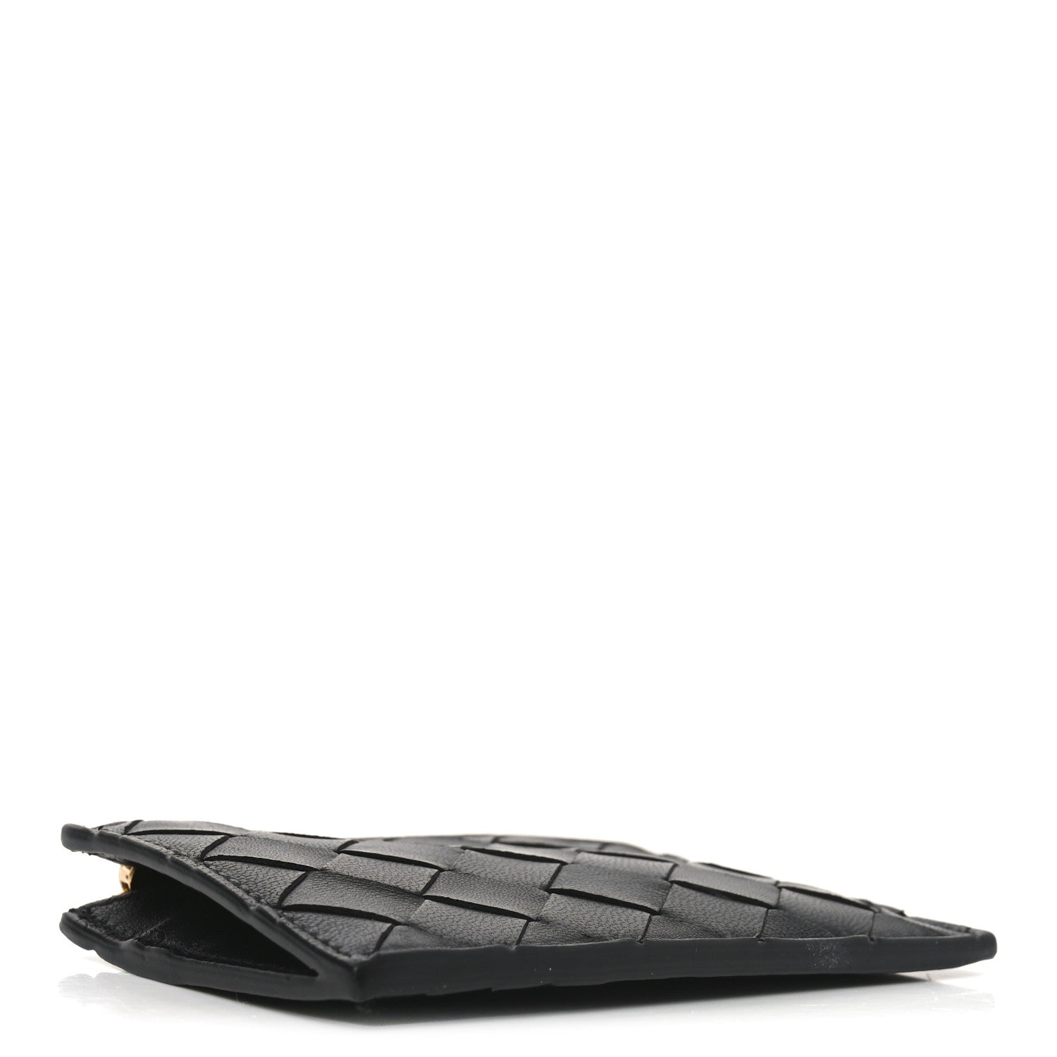 Bottega Veneta Nappa Intrecciato Key Pouch Zip Card Holder Black 4 of 7