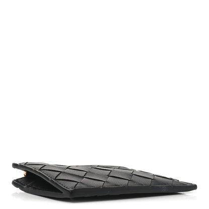 Bottega Veneta Nappa Intrecciato Key Pouch Zip Card Holder Black 4 of 7