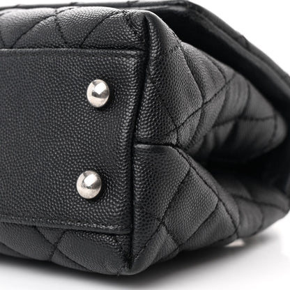 Chanel Caviar Lizard Embossed Quilted Mini Coco Handle Flap Black 11 of 11