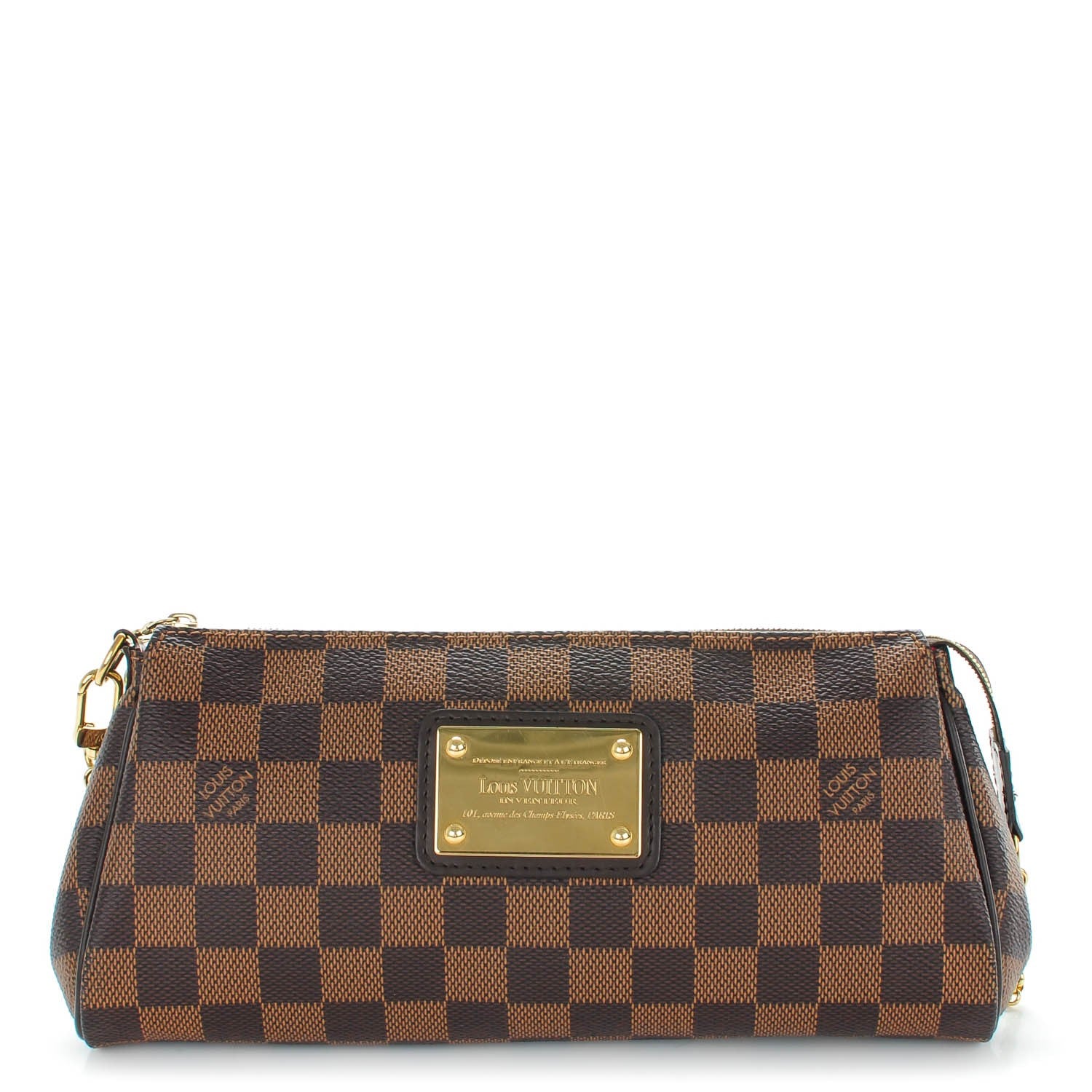 Louis Vuitton Damier Ebene Eva Clutch 1 of 7