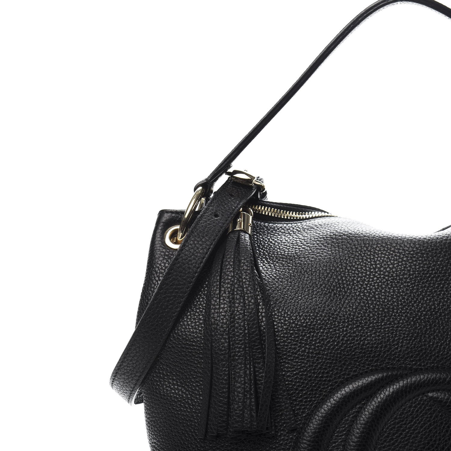 Gucci Pebbled Calfskin Large Soho Hobo Black 11 of 12