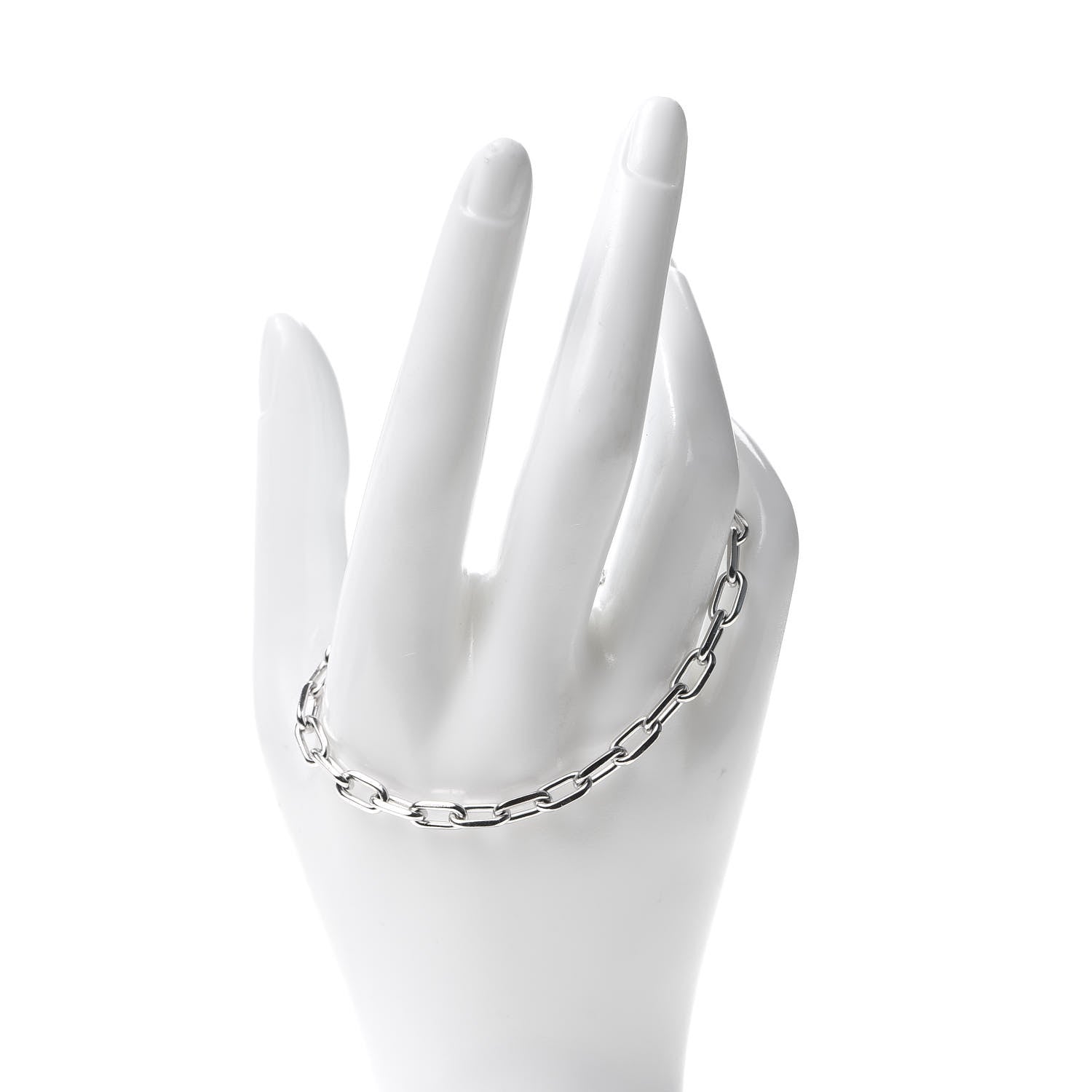 Cartier 18K White Gold Spartacus Chain Bracelet 2 of 5