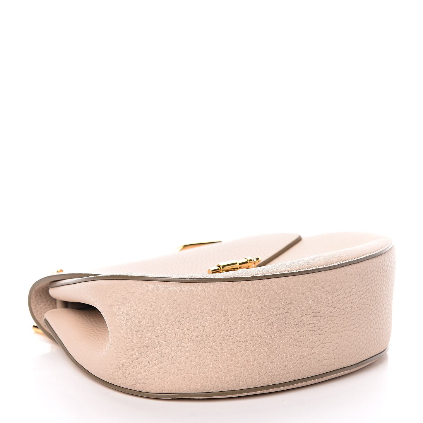 Grained Lambskin Drew Shoulder Bag Cement Pink