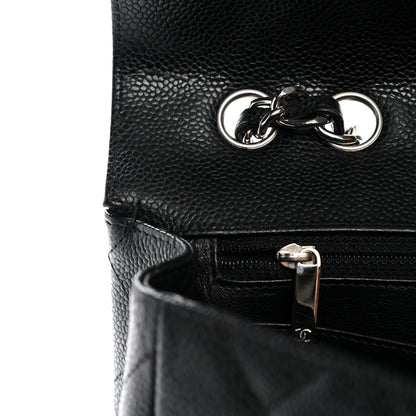Chanel Caviar Quilted Jumbo Single Flap Black 12 of 12