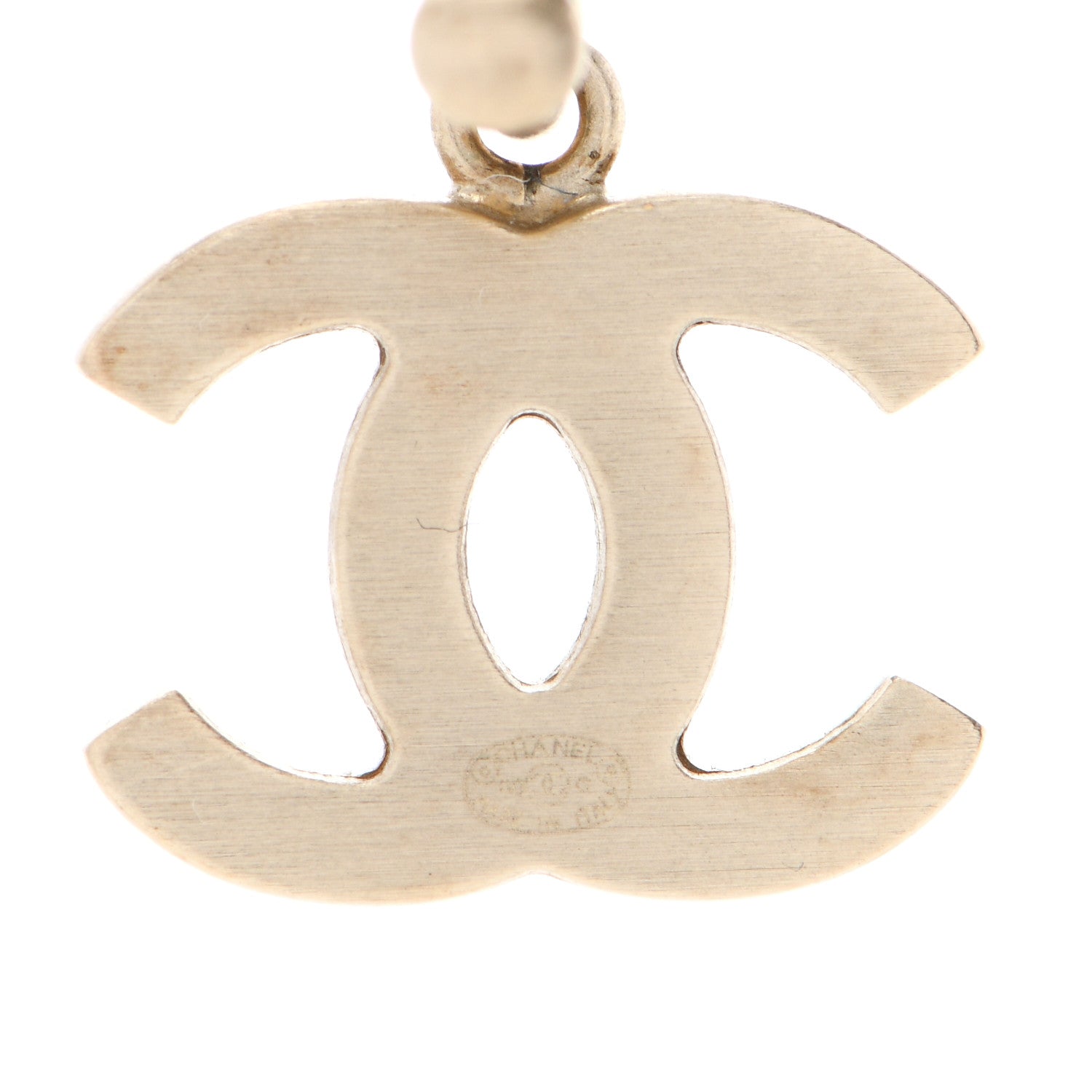 Chanel Enamel CC Drop Earrings Gold Red 4 of 4