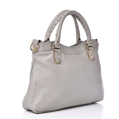 Balenciaga Chevre Gold Metallic Edge Hardware Town Gris Glace 2 of 19