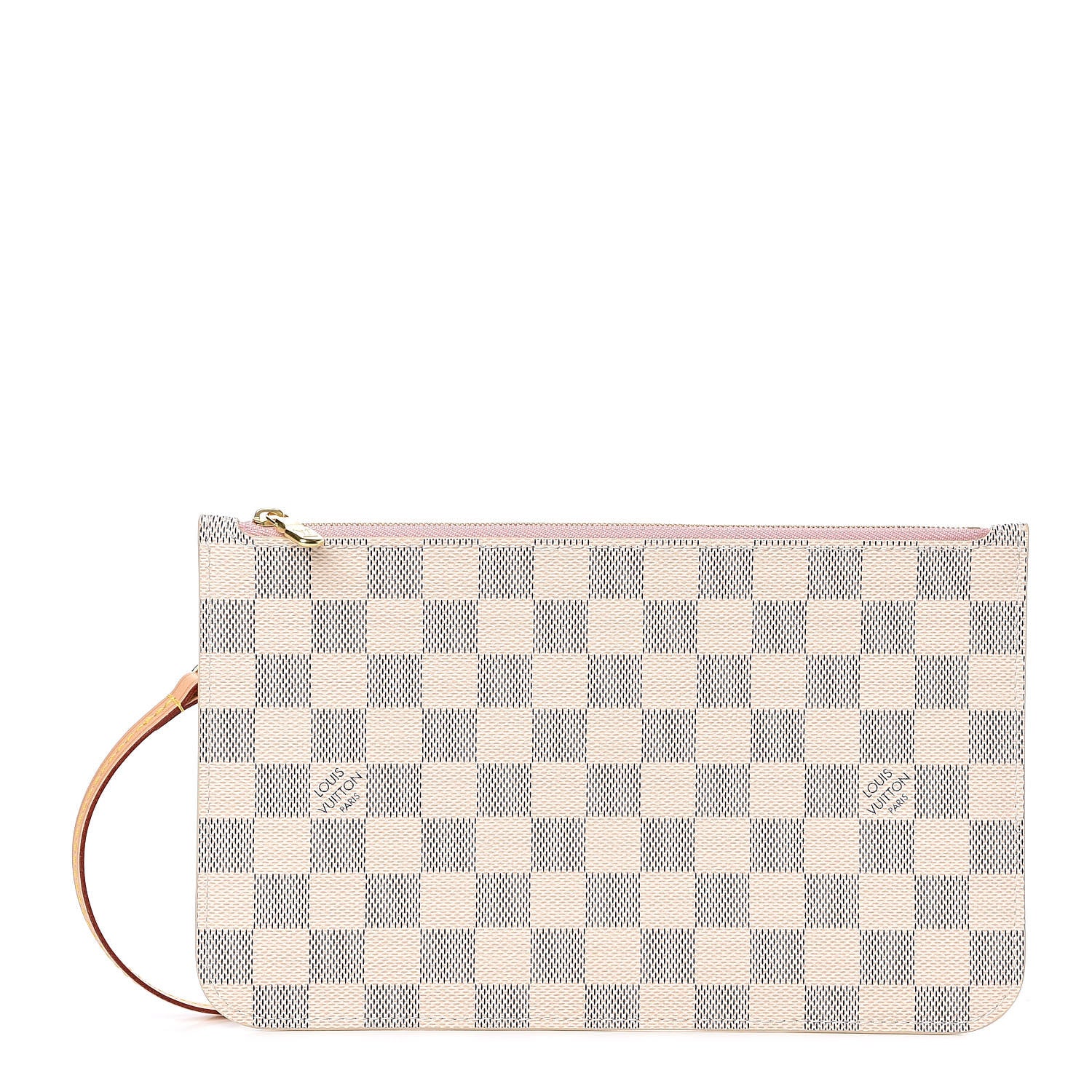Louis Vuitton Damier Azur Neverfull MM GM Pochette Rose Ballerine 1 of 8