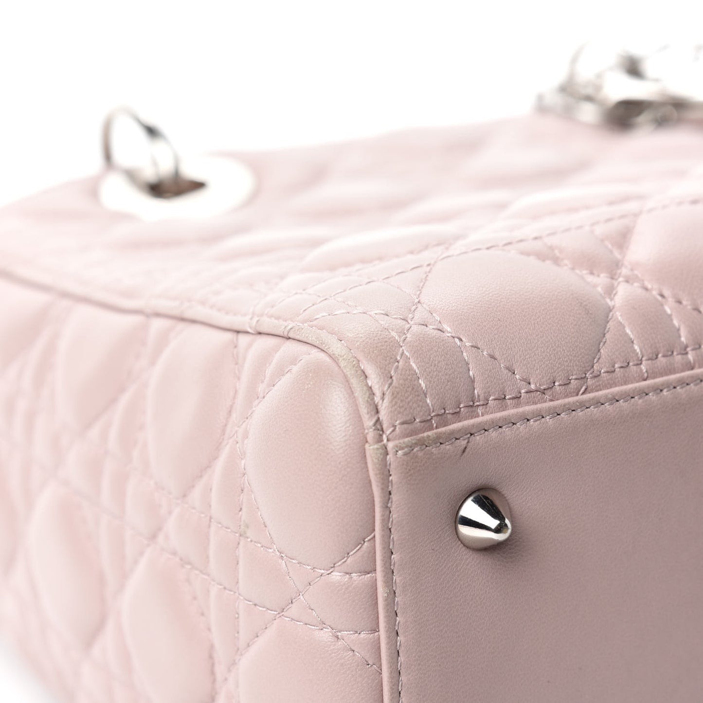 Lambskin Cannage Medium Lady Dior Light Pink
