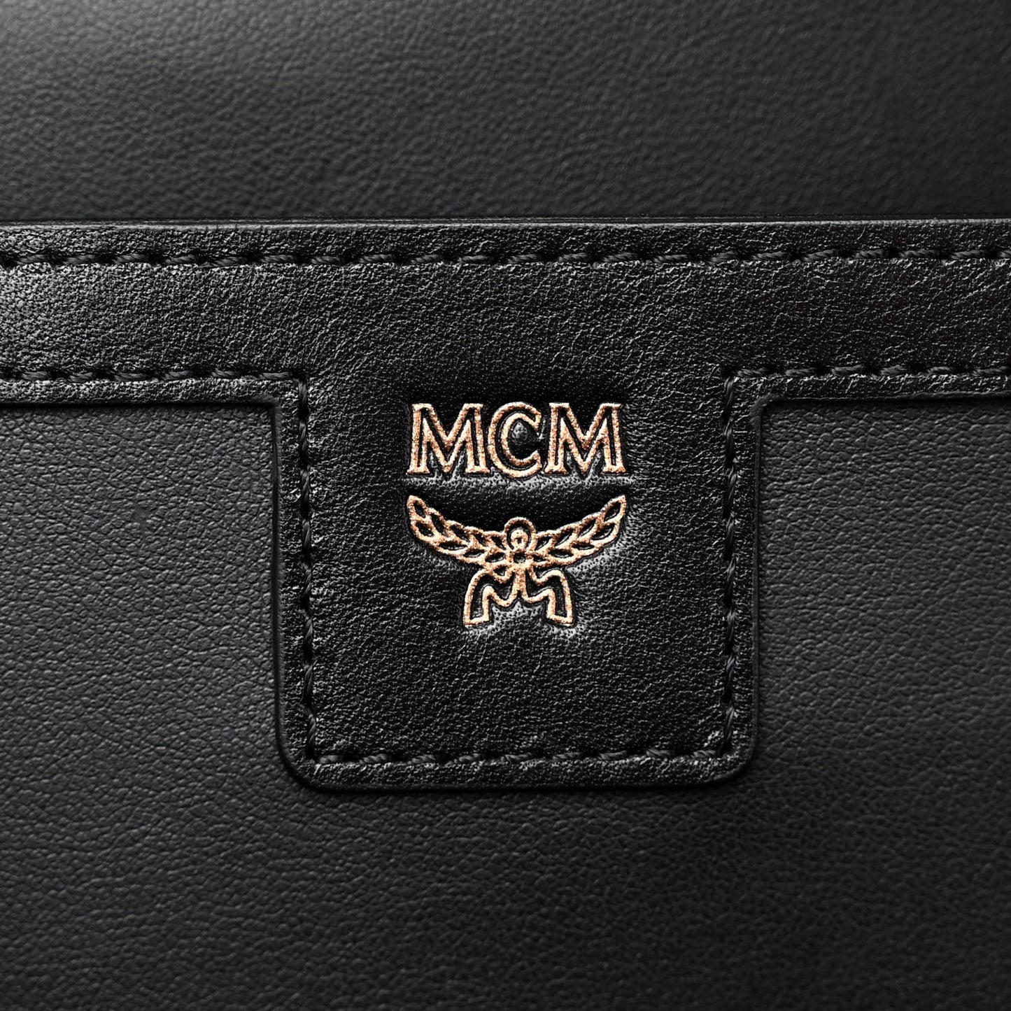 Visetos Studded Small Studded Logo Stripe Backpack Cognac