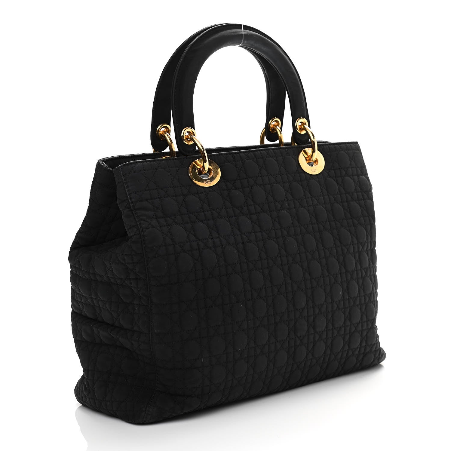 Christian Dior Nylon Cannage Large Lady Dior Black 3 of 11