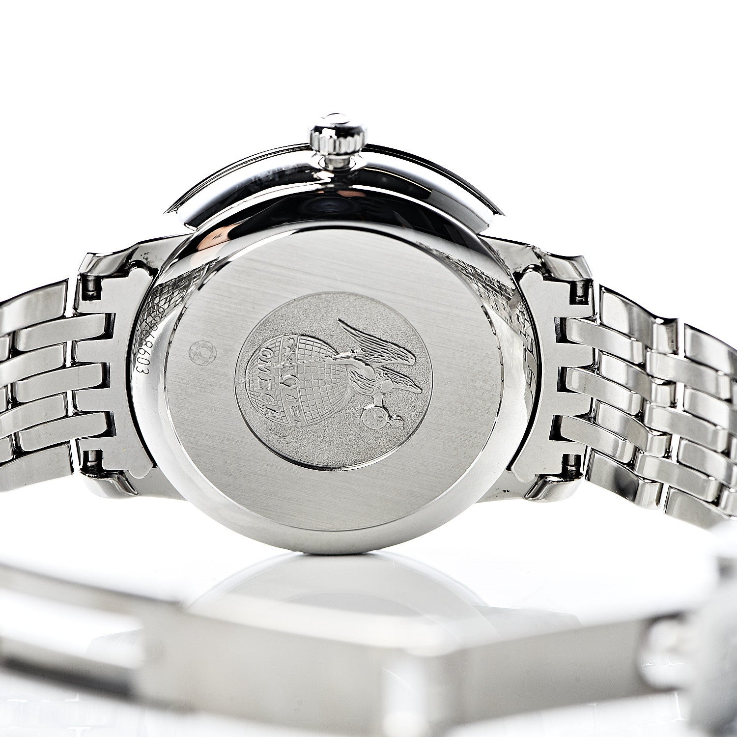 Omega Stainless Steel Diamond 32.7mm De Ville Co-Axil Chronometer Automatic Watch Blue 424.10.33.20.53.001 5 of 8