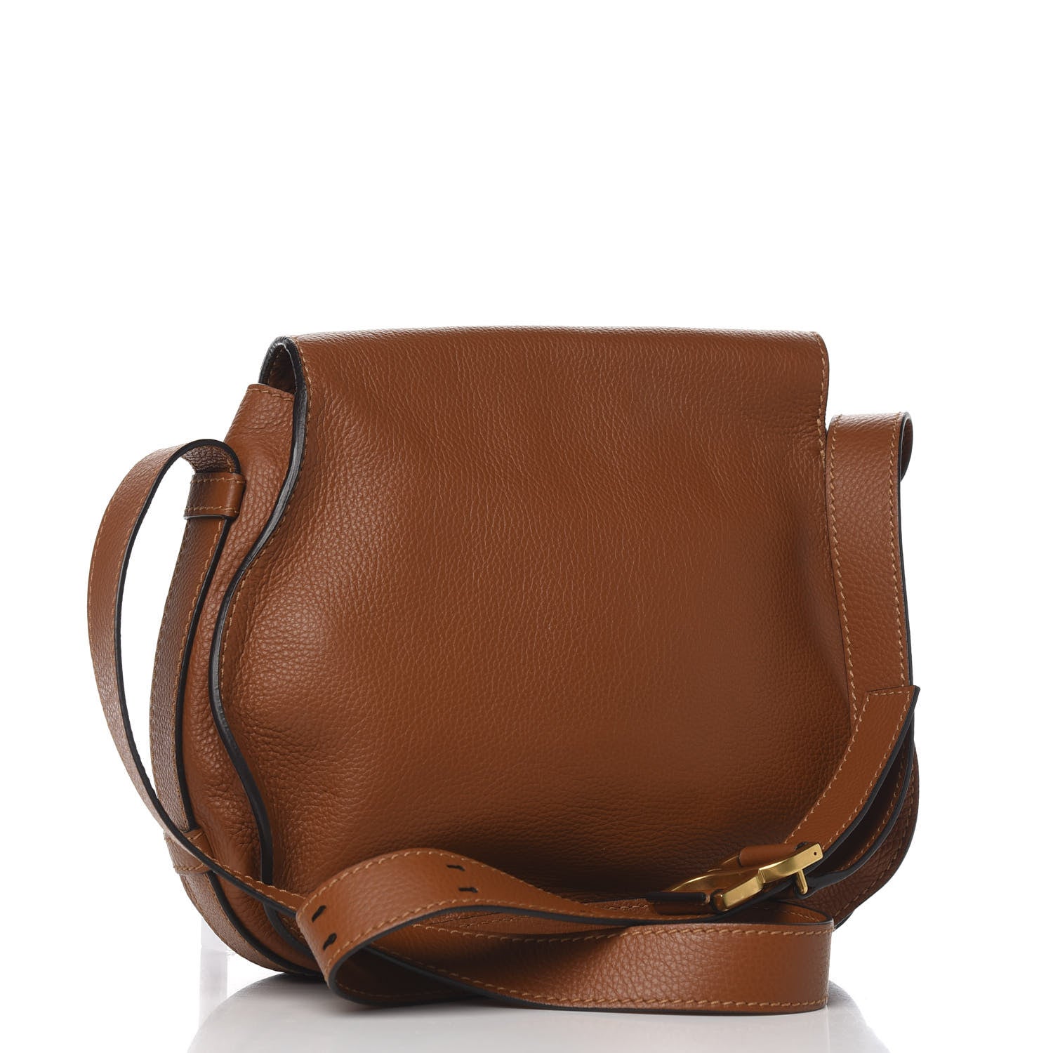 Chloe Calfskin Medium Marcie Round Crossbody Bag Tan 2 of 9