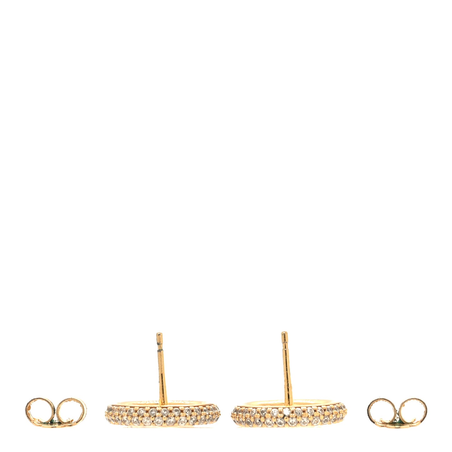 Metal Crystal Louise By Night Earrings Gold