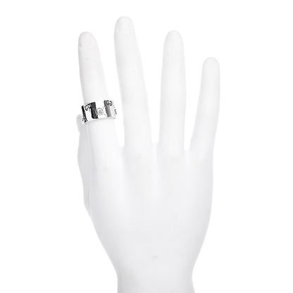 Gucci Sterling Silver GucciGhost Hamlet Skull Band Ring 62 10 2 of 6