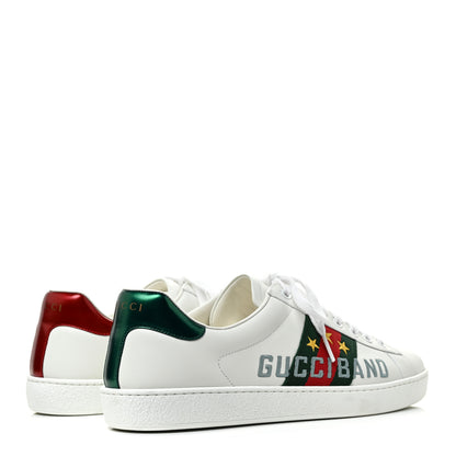 Gucci Calfskin Web Mens Gucci Band Ace Sneakers 8.5 White 5 of 10