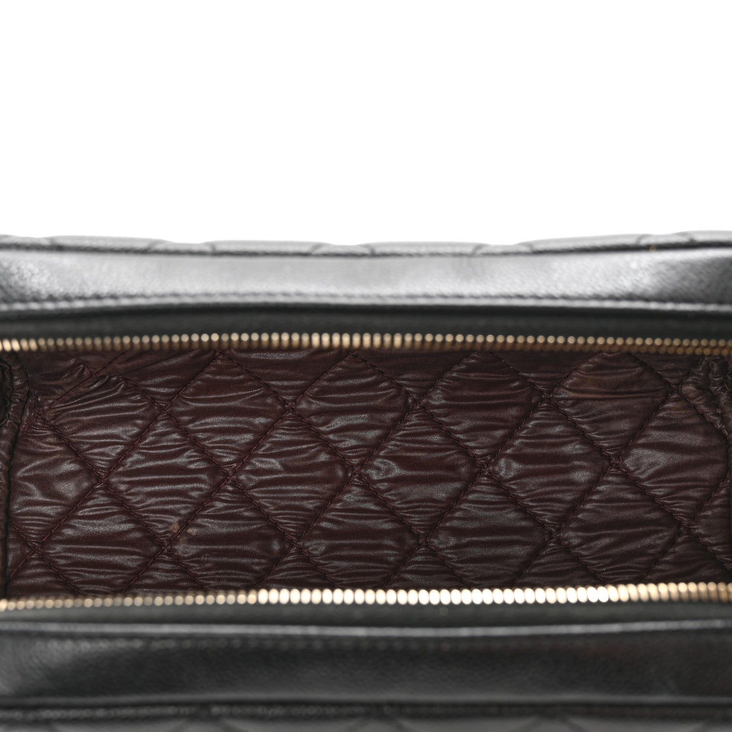 Chanel Caviar Quilted Double Zip Pouch Cosmetic Case Black 5 of 10
