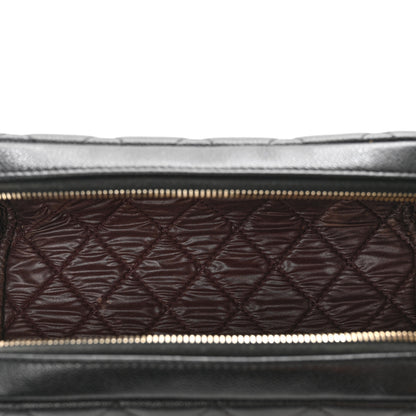 Chanel Caviar Quilted Double Zip Pouch Cosmetic Case Black 5 of 10