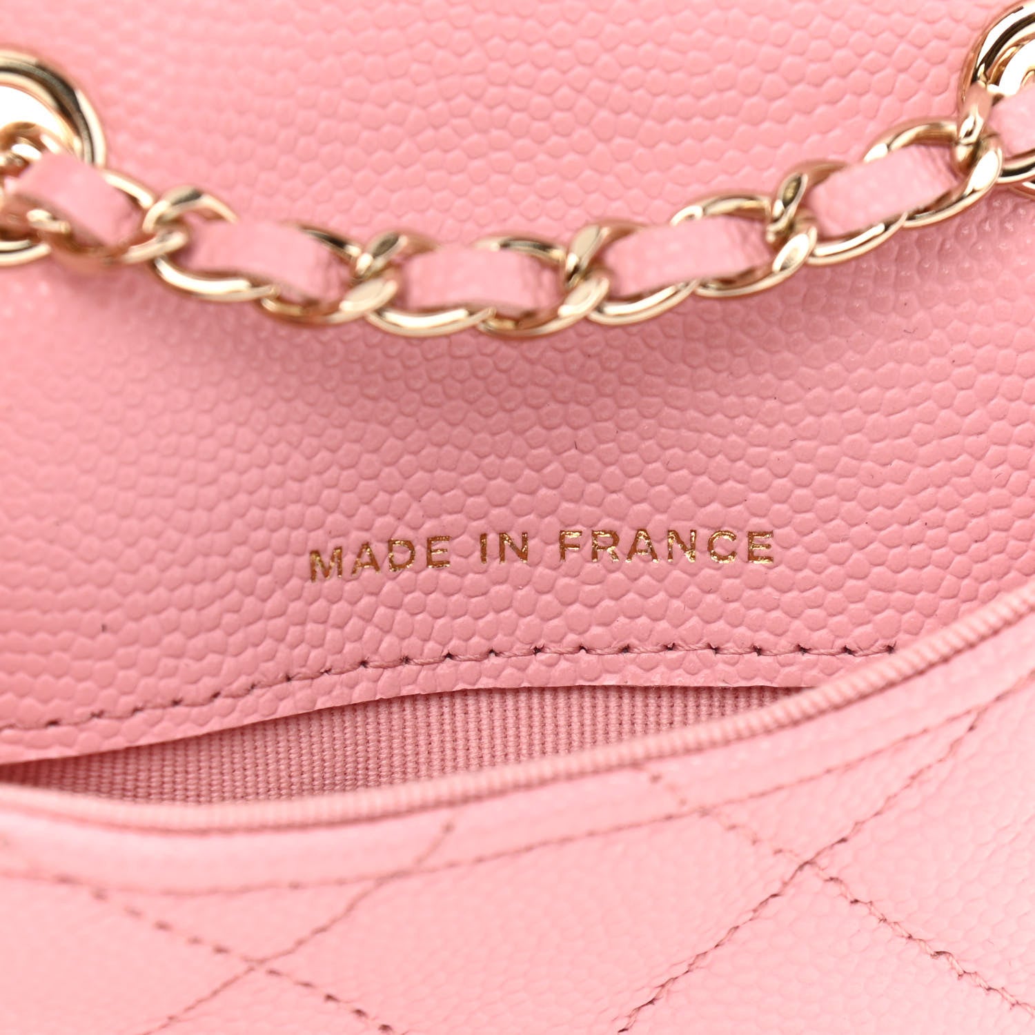 Chanel Caviar Quilted Mini Chain Belt Bag Light Pink 7 of 11