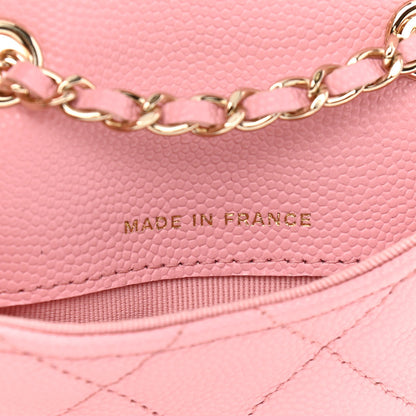 Chanel Caviar Quilted Mini Chain Belt Bag Light Pink 7 of 11