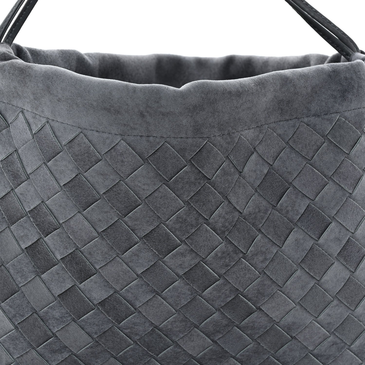 Bottega Veneta Suede Intrecciato Medium Dustbag Cloudy Indigo 8 of 10