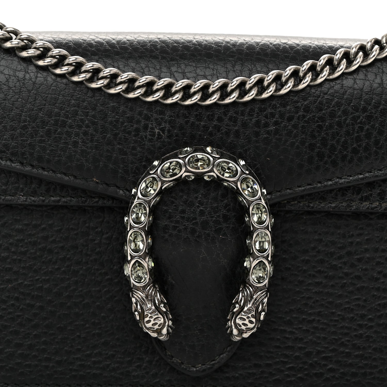 Gucci Calfskin Super Mini Dionysus Shoulder Bag Black 8 of 10
