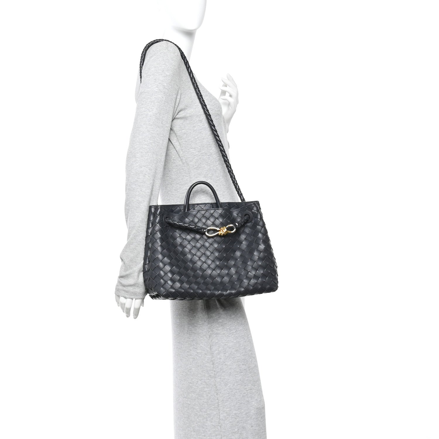 Bottega Veneta Nappa Intrecciato Medium Andiamo Shoulder Bag Shadow 2 of 15