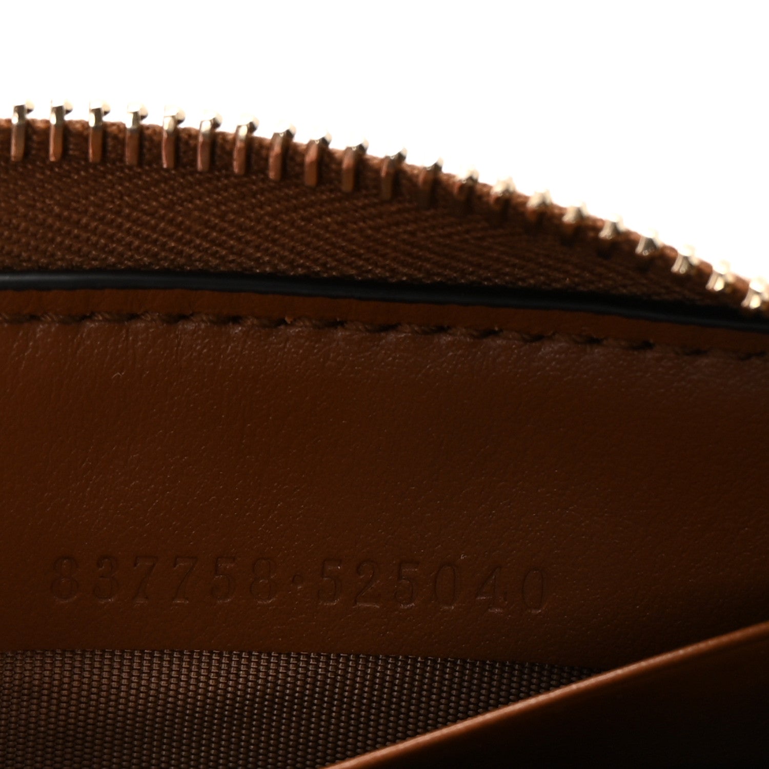 Gucci Calfskin Matelasse GG Marmont Zip Around Wallet Brown 7 of 7