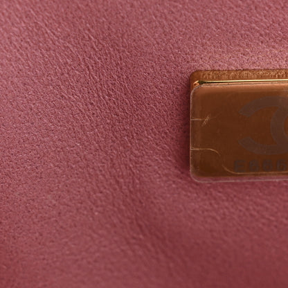 Chanel Metallic Lambskin Tie My Bow Flap Clutch With Chain Pink 7 of 11