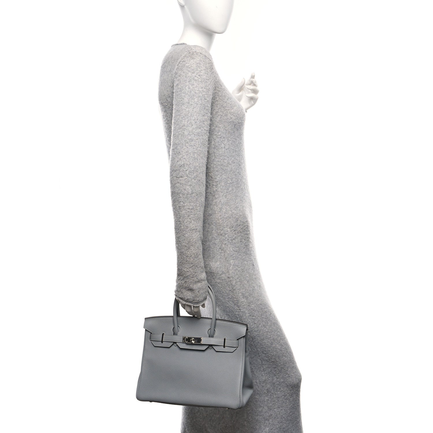 Hermes Togo Birkin 30 Bleu Glacier 2 of 11