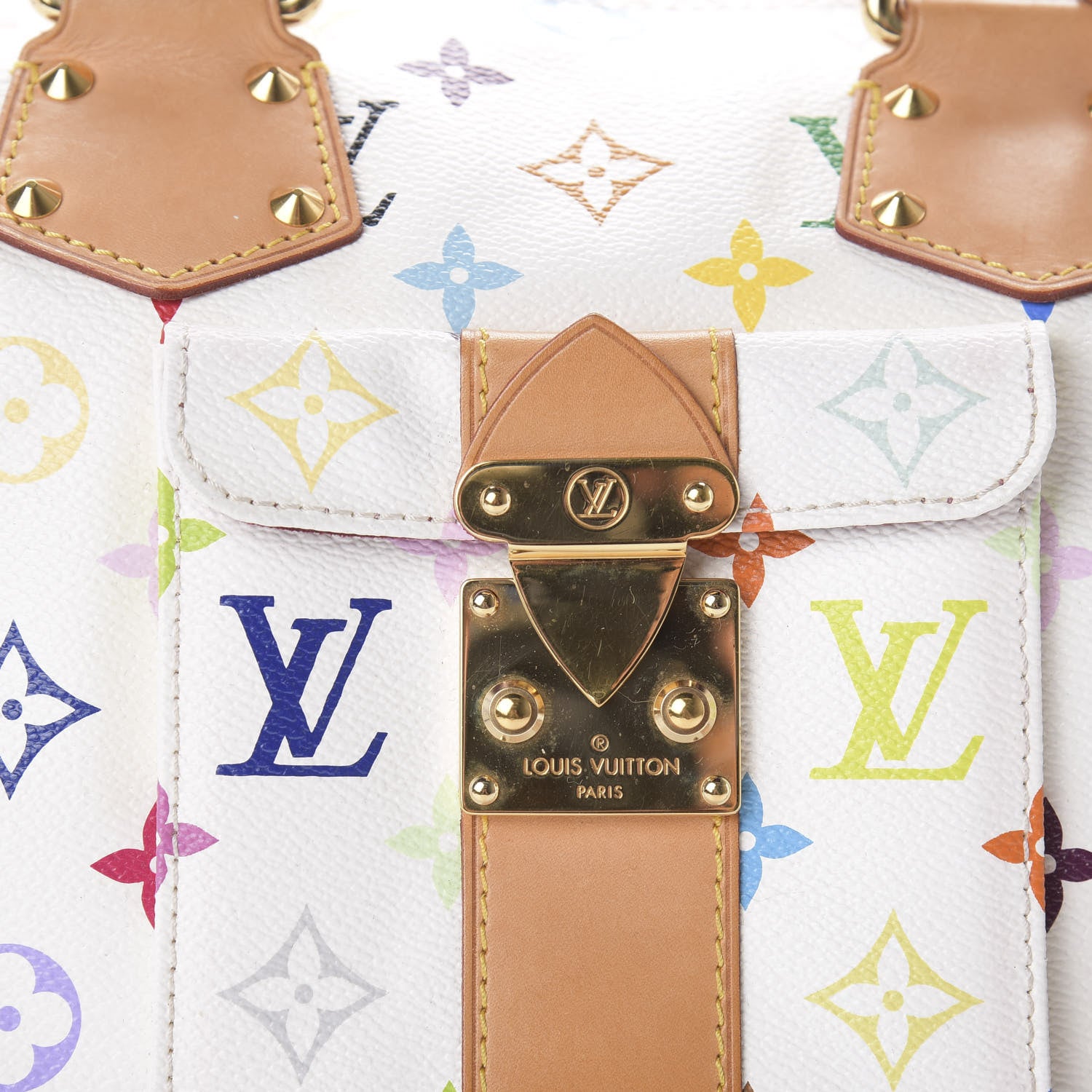 Louis Vuitton Monogram Multicolor Speedy 30 White 20 of 23
