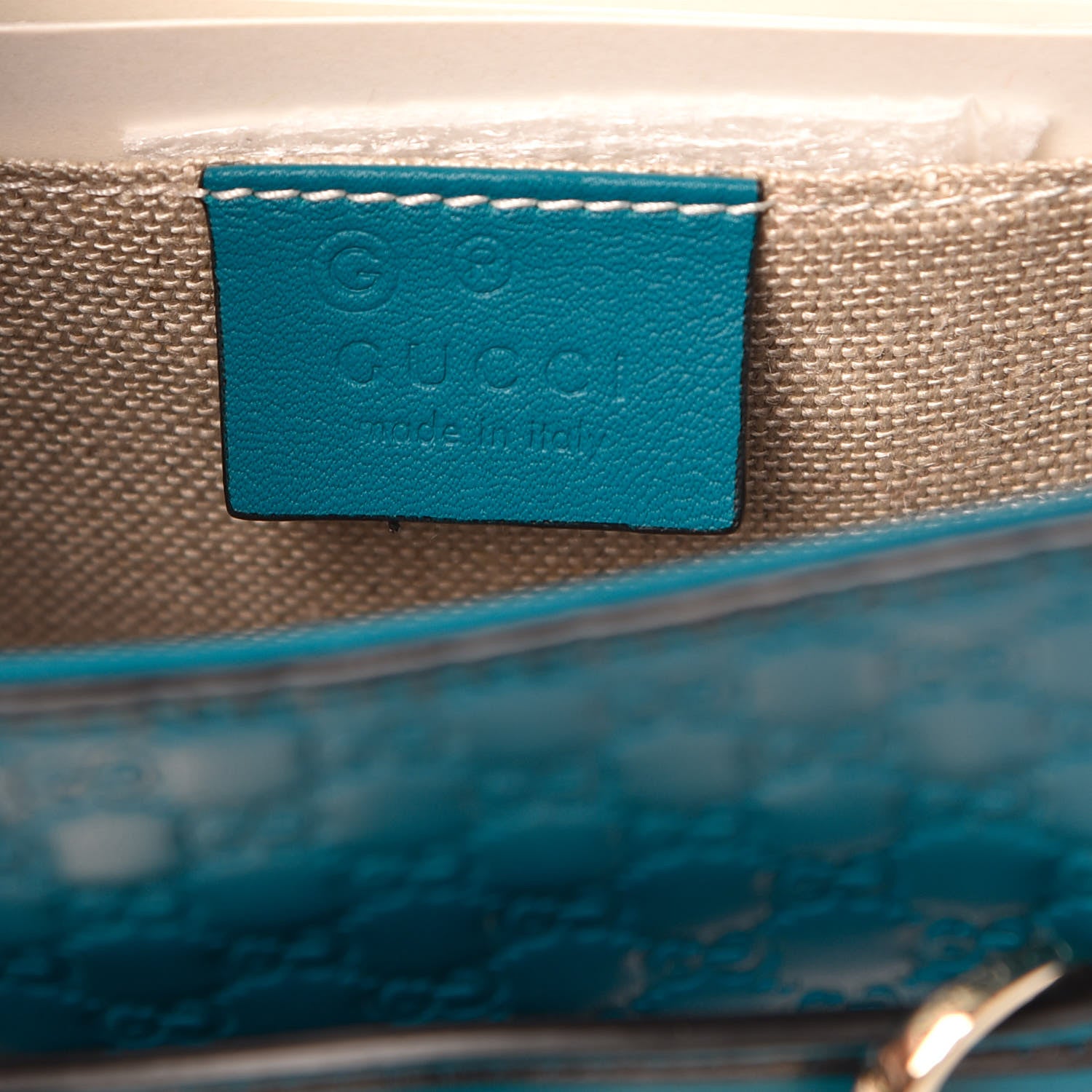 Gucci Microguccissima Mini Emily Shoulder Bag Deep Cobalt 6 of 9