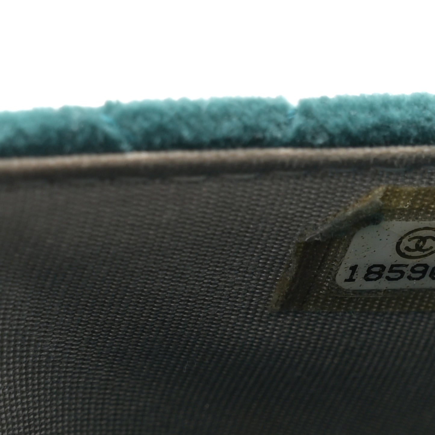 Velvet Quilted Boy Wallet On Chain WOC Teal