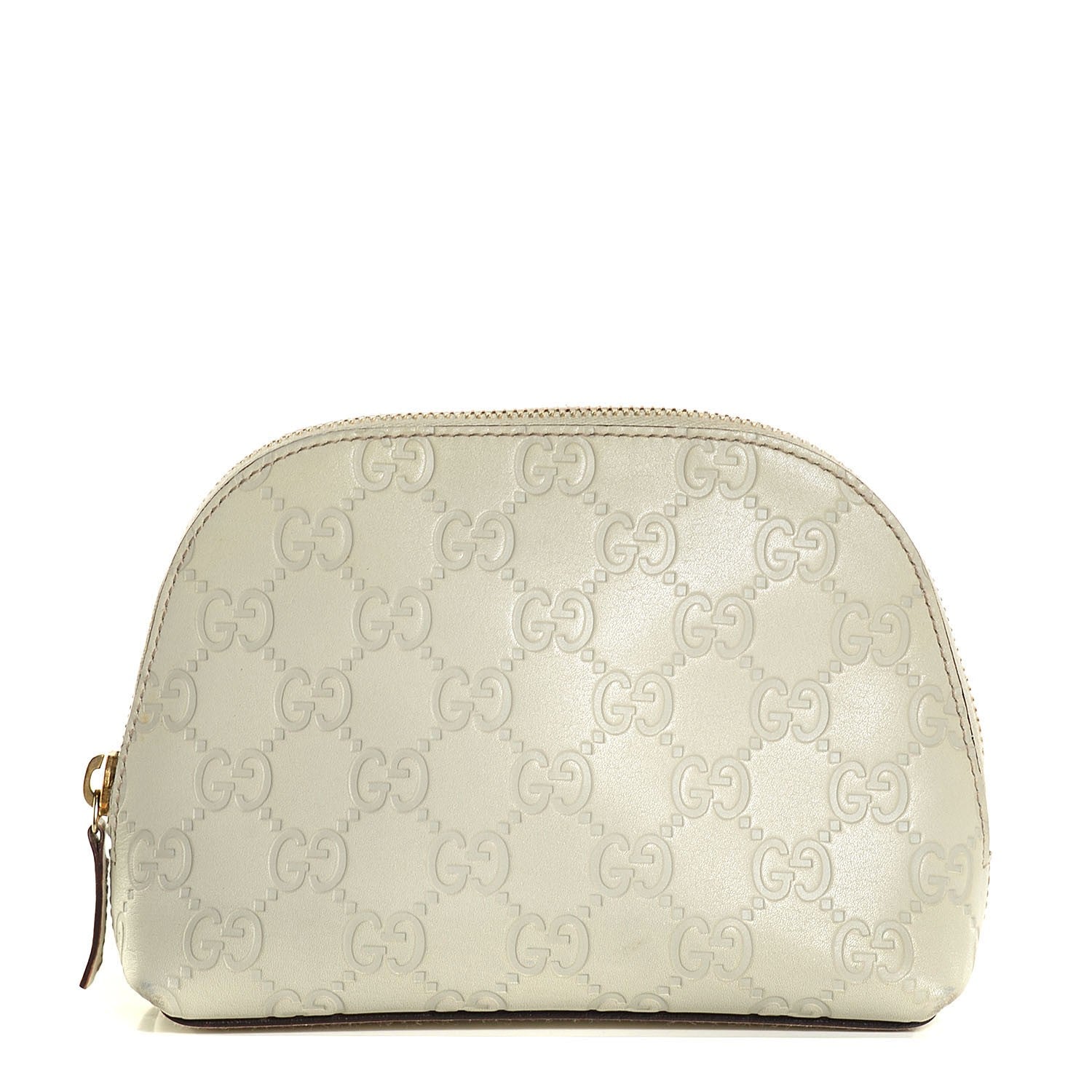 Gucci Guccissima Cosmetic Case Off White 1 of 7