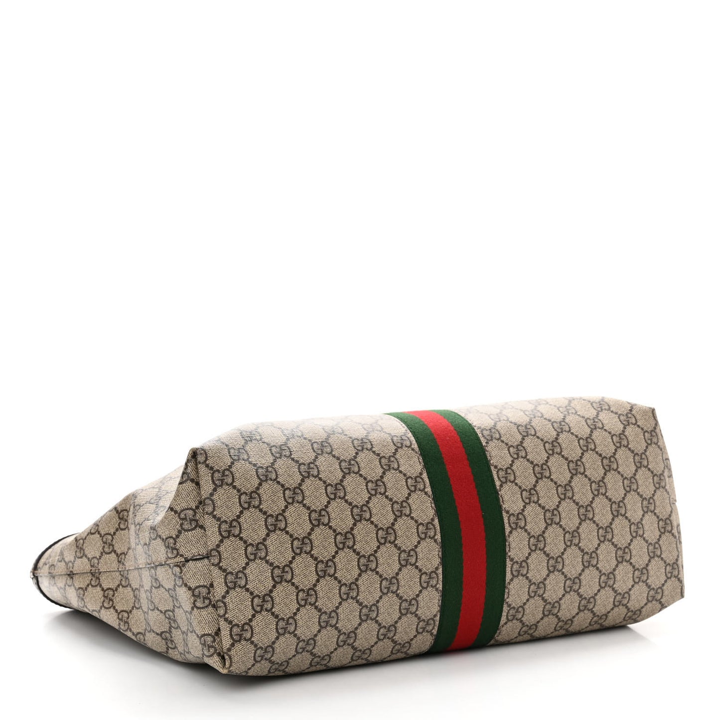 GG Supreme Monogram Medium Ophidia Shopping Tote Brown