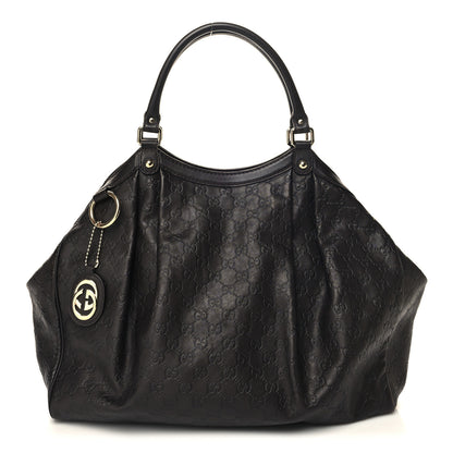 Gucci Guccissima Vitello Tender Large Sukey Tote Testa di Moro 1 of 12